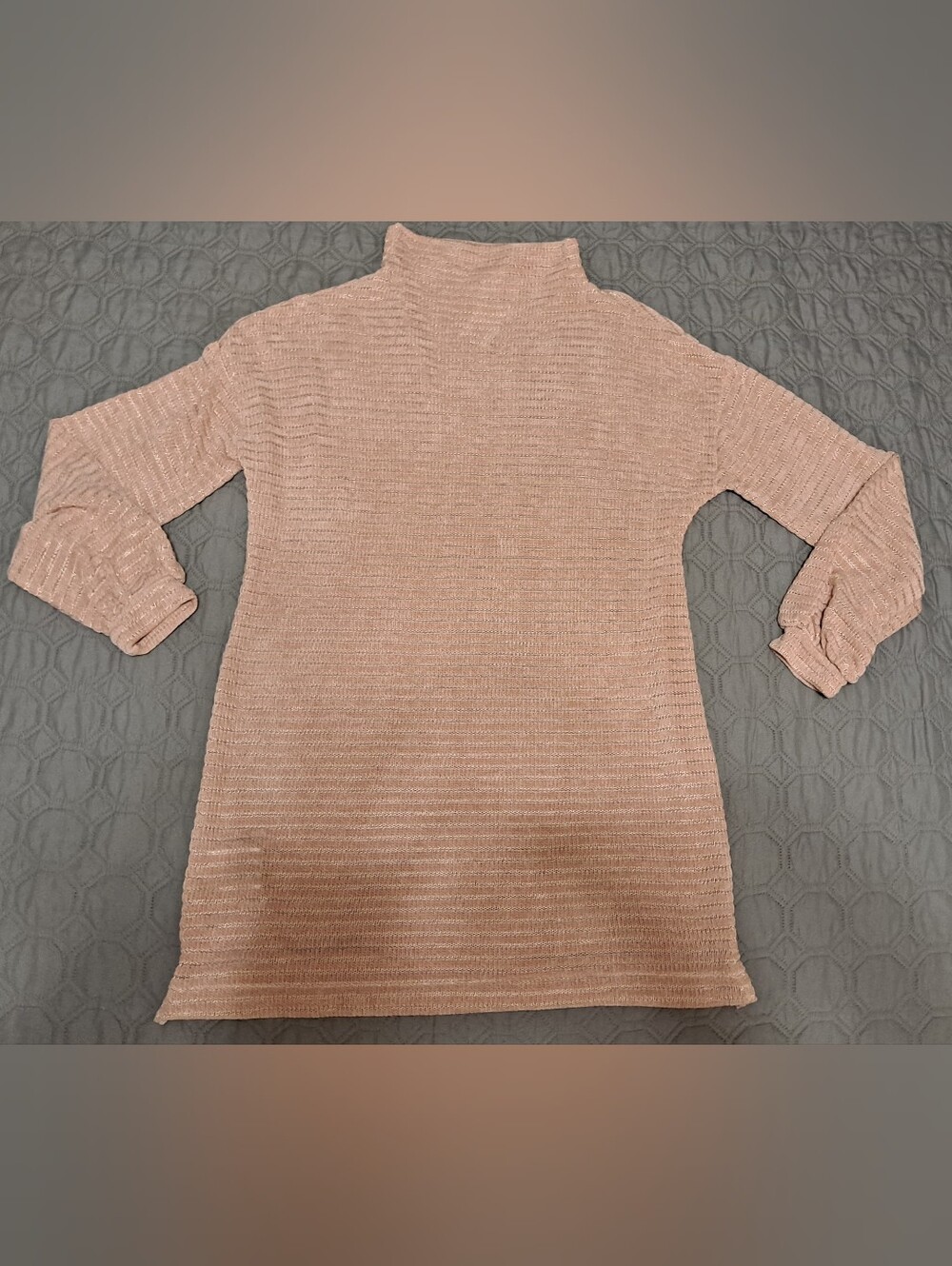 BCBGeneration Soft Knit Pink Mock Neck Sweater for Women Sz S
